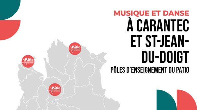 Pôles d&rsquo;enseignement du Patio à Carantec et à Saint-Jean-du-Doigt